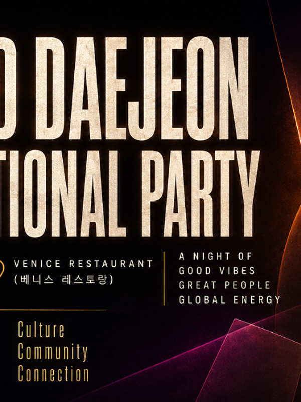 The 2nd Daejeon International Party (제 2회 대전 인터내셔널 파티) language exchange event in Daejeon at Venice Restaurant (베니스 레스토랑)